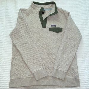 Patagonia Women’s Organic Cotton Quilt Snap-T Pullover Jacket Size XL